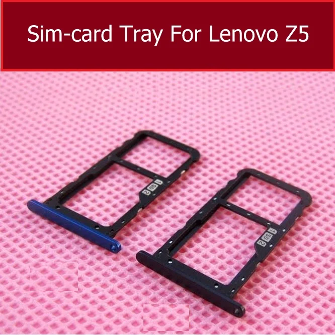 Держатель лотка для Sim-карты для Lenovo Z5 L78011 L78012, лоток для Sim-карты Micro SD, слот, адаптер для Sim-карты, запасные части