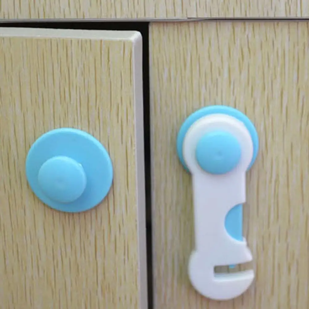 

2 Pcs Baby Safety Lock Safety Cabinet Lock Drawer Door Fridge Cabinet Protector Lock Plastic Protection Security Lock