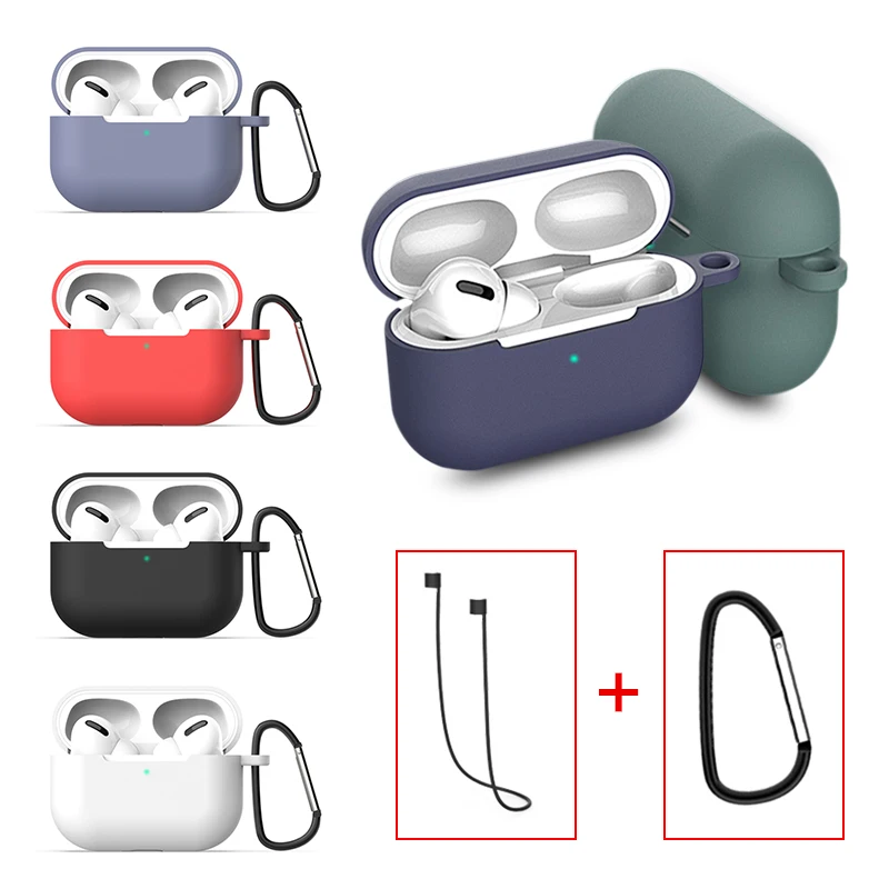 3 в 1 Наушники Аксессуары для Airpods Pro беспроводные наушники Мягкий силиконовый