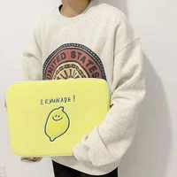 new korea ipad pro 11 laptop case korean fashion lemon cartoon 11 13 15 inch tablet protective inner sleeve bag pouch