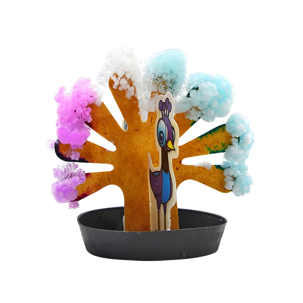 Бумажный Павлин Дерево магическое растущее Рождественский подарок бумага