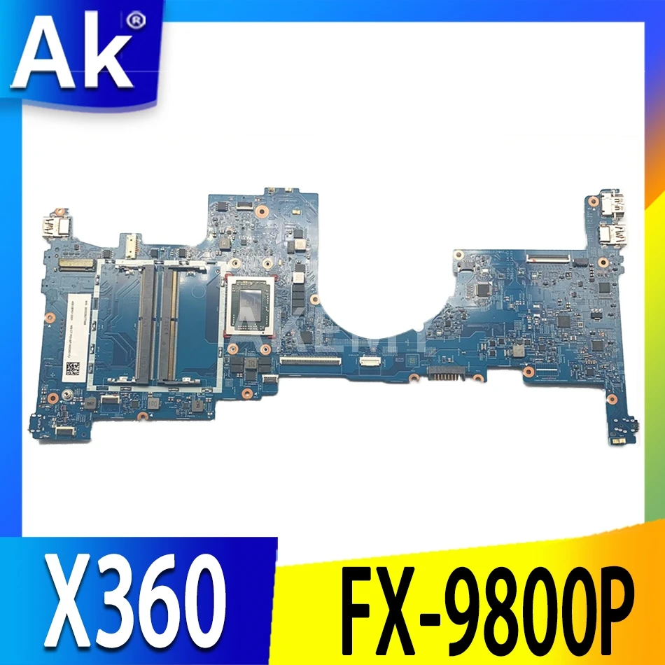 

Akemy для HP ENVY X360 15-BQ 15-BQ008CA Материнская плата ноутбука 924315-601 924315-001 448.0BY05.0011 материнская плата FX-9800P полностью протестирована