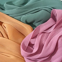 2021 newest pleated bubble chiffon instant hijabs plain crinkle shawls scarf lady high quality soft thick muslim wraps 18085cm