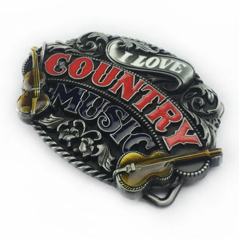Рок н Стиль кантри с ремешком и пряжкой Винтаж музыканта Заколка Для панка 3 8 4 см