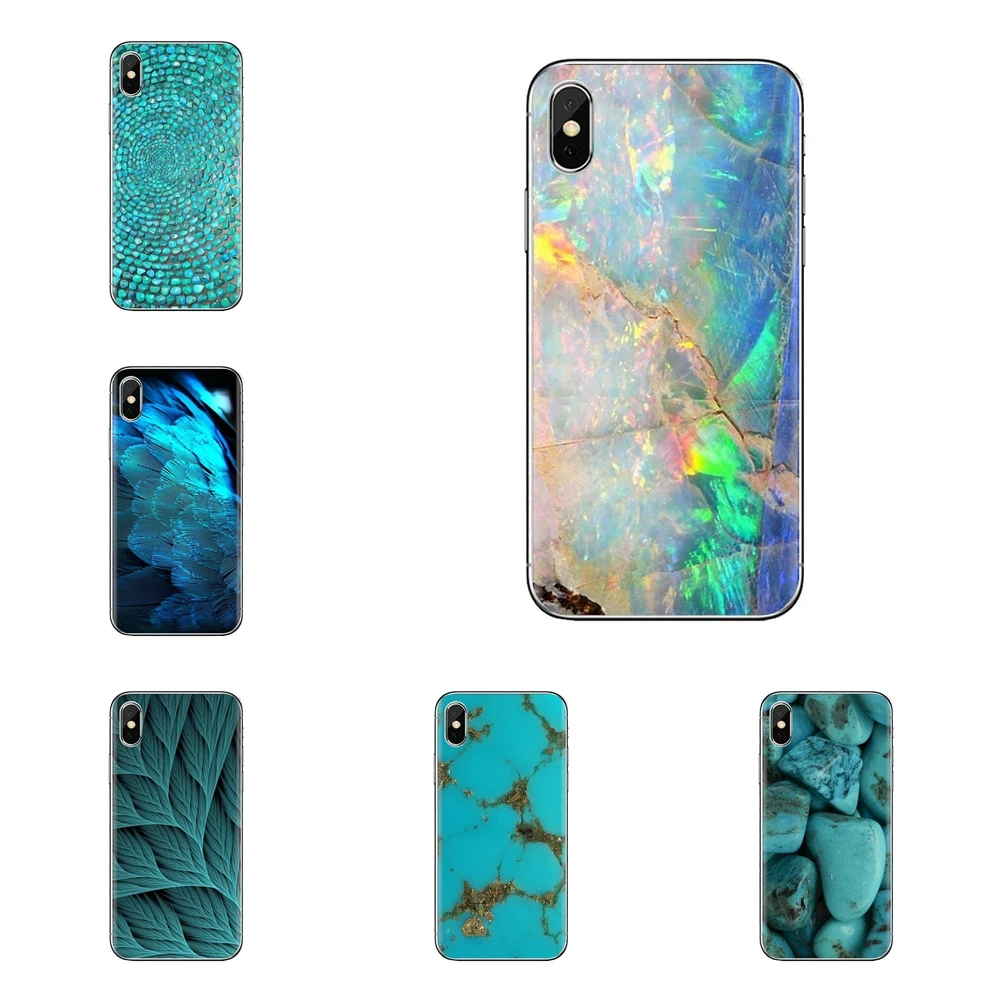 Soft Transparent Shell Covers For Samsung Galaxy S2 S3 S4 S5 MINI S6 S7 edge S8 S9 Plus Note 2 3 4 5 8 Coque Fundas feather blue |