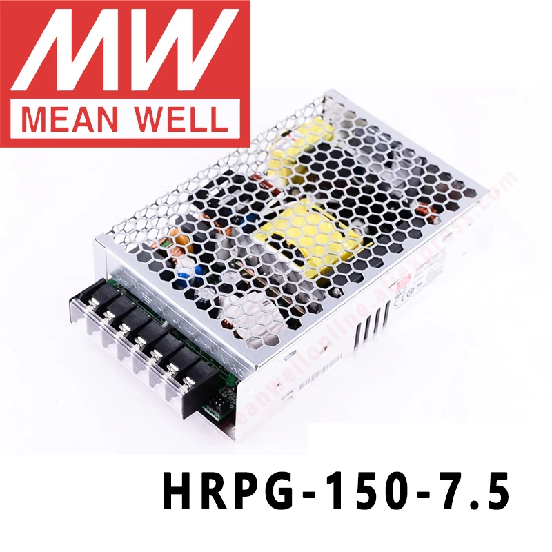 Оригинал MEAN WELL HRPG 150 7.5 7 5 V 20A meanwell 150W с одним выходом и блоком питания функцией