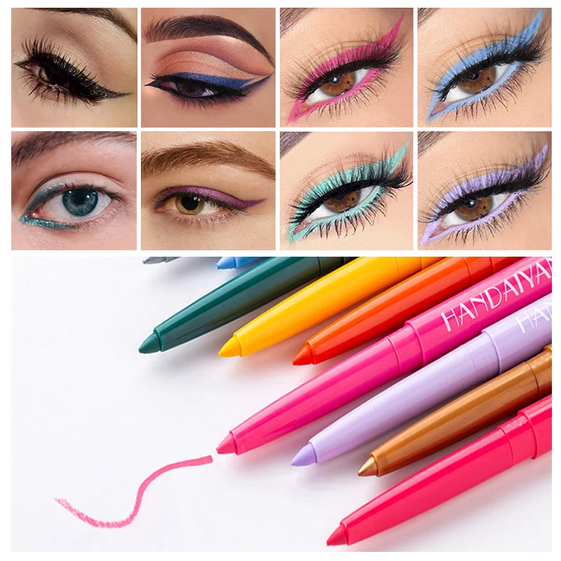 

20 Colors Eyeliner Pencil Easy Wear Longlasting Glitter Matt High Pigment Eye Liner Pen Professional Eyes Makeup косметика