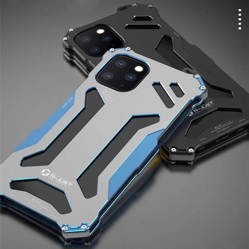 Крутой металлический чехол для телефона iPhone 11 iPhone11 Pro Max R JUST Гандам алюминиевый