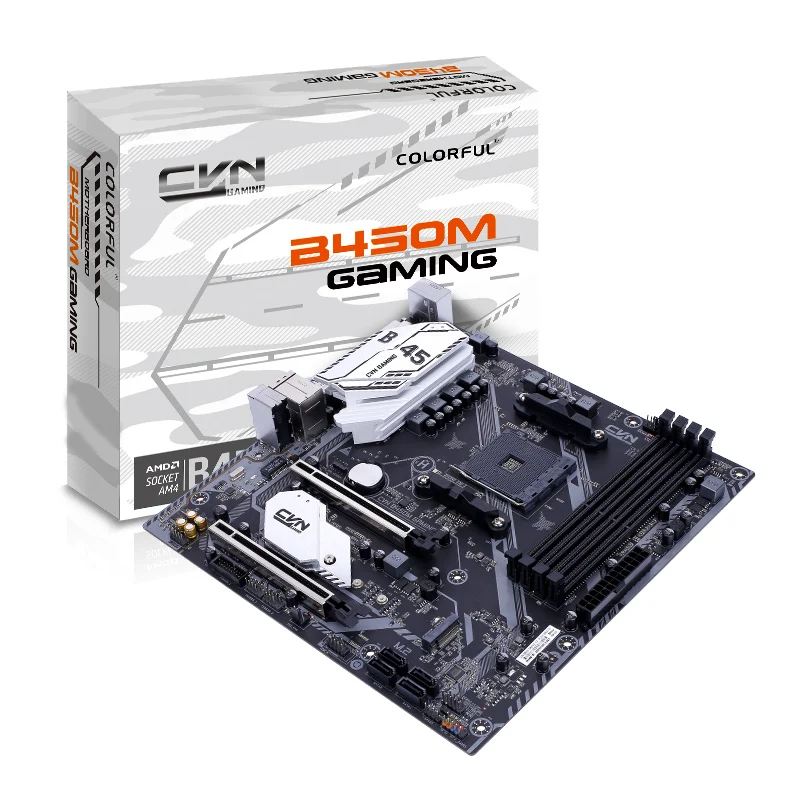 Красочные материнская плата CVN B450M игровой V14 DDR4 двухканальный SATA3.0 6 ГБ/сек.
