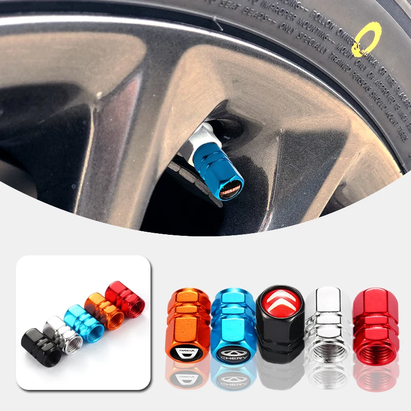 

4pcs Car Valve Laser Metal Logo Auto Parts for ROEWE c4 lounge i6 max imax8 rx5 plus i5 750 550 350 950 HYBRID Car Accessories