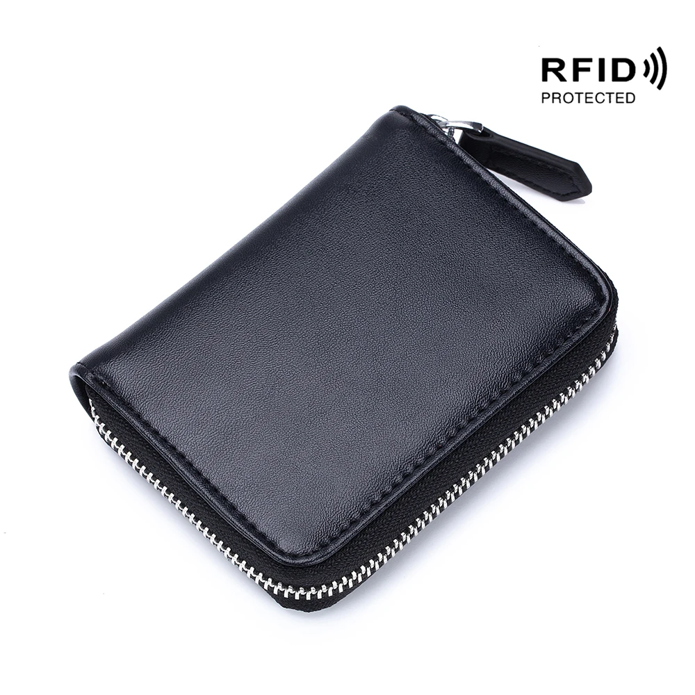 Простой кошелек из натуральной кожи для мужчин и женщин маленький бумажник с