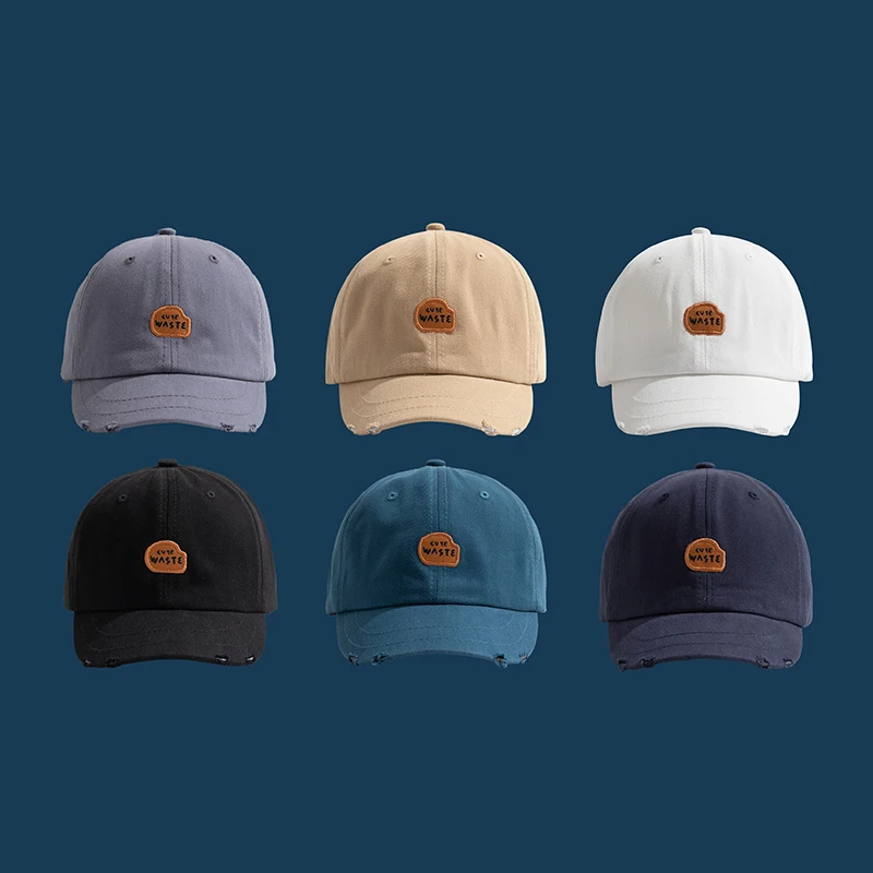 

Dad Hat Cotton Short Brim Baseball Cap Solid Color Hats for Women Men Outdoor Visor Cap Casual Snapback Hats