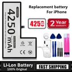 Новинка 4250, аккумулятор большой емкости 100% мАч для apple iphone 6s 7 8 Plus 8 P X XR XS MAX, запасная батарея