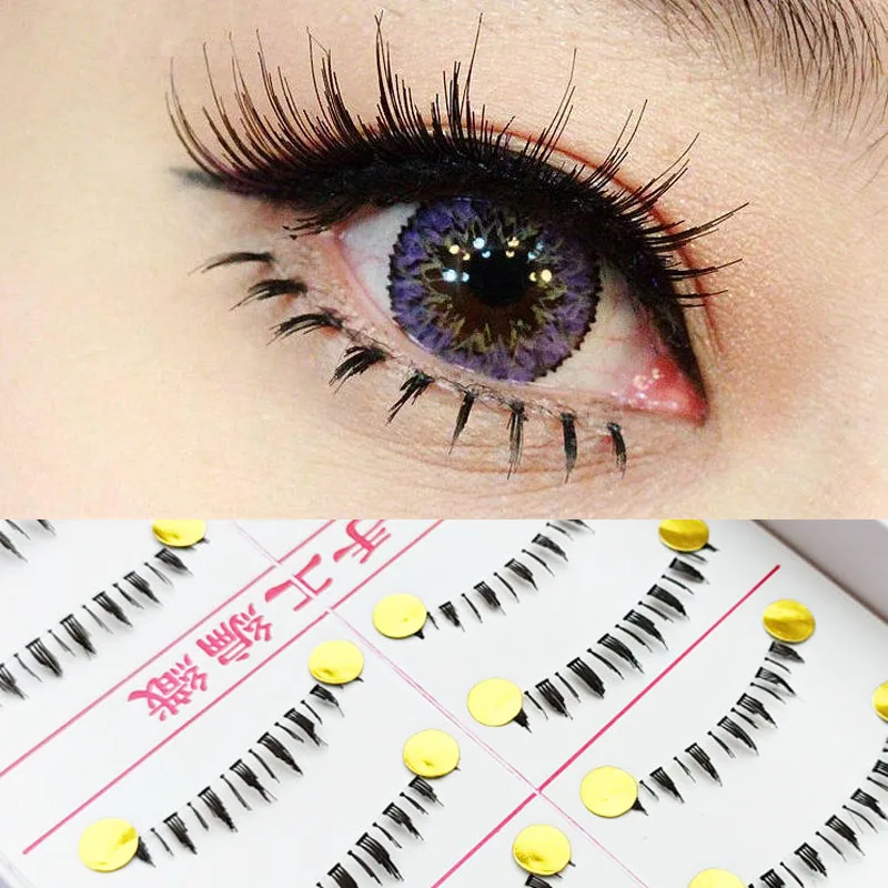 

10 Pairs Makeup Natural Lower Under Bottom Fake Eye Lashes Short Eyelash Extension False Eyelashes Tools High Quality