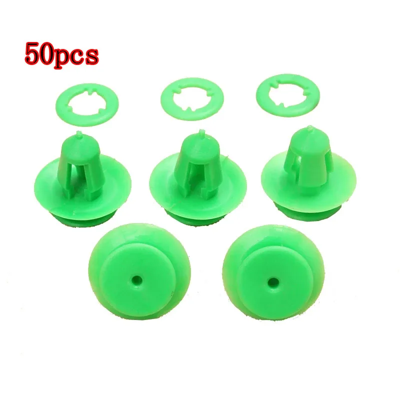 

50pcs Car Door Card Trim Panel Clips Rear Tailgate Interior Green Auto Fasteners Accessories For Mercedes /Benz VITO VIANO W639