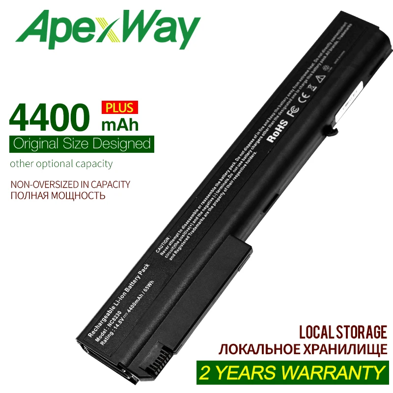 

ApexWay 4400mAh 14.8v 8 cells Laptop Battery For HP COMPAQ Business Notebook nx7400 nx7300 NG8430 6720T 8510P 8710w NW8240