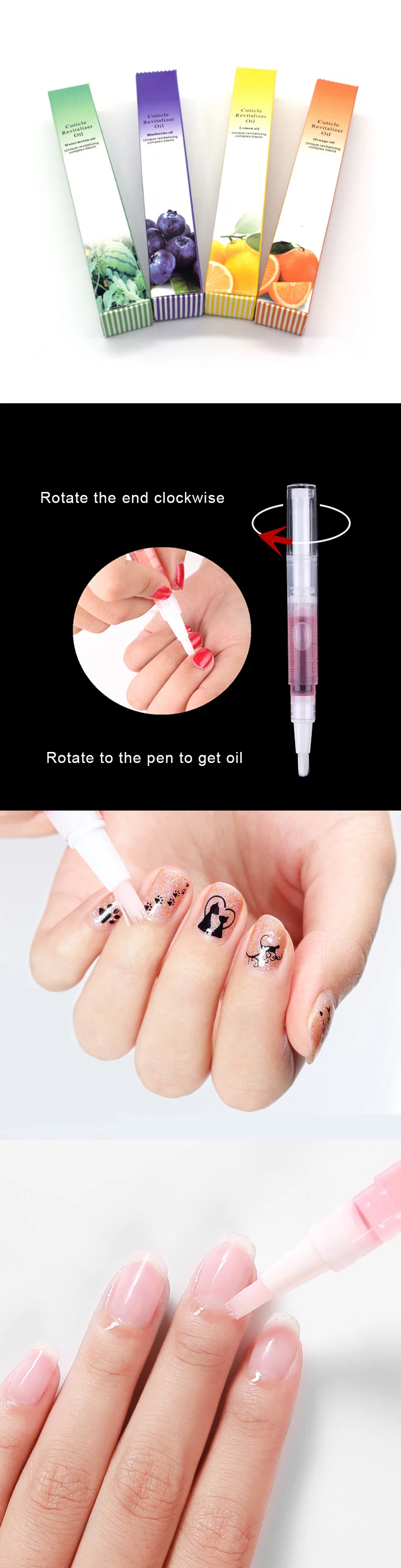 1 PC 5ML Nail Cuticle Oil Revitalizer Nutrition Nail Art Tools For Manicure Care Nail Treatment Cuticle Revitalizer Oil Prevent