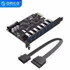 Суперскоростная экспресс-карта ORICO, 7 USB 3,0, 5 Гбитс, PCI-E с 15-контактным разъемом питания SATA VL805 и VL812 chipsets