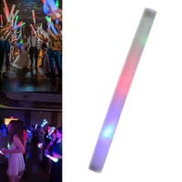 15pcs event glow in the dark concert for party festival rgb led glow sticks cheer tube colorful flashing led foam stick