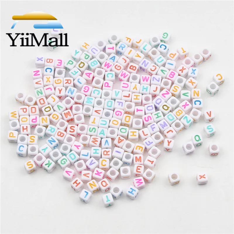 100 шт. акриловые бусины для бижутерии 6 мм | Украшения и аксессуары