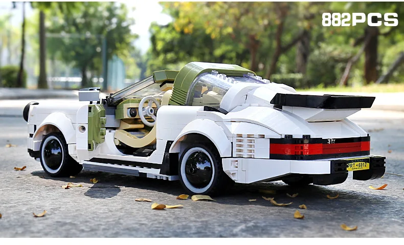 Креативная серия Moc Technic Ниссан GTR R35 скорость хром, Ванадий Набор автомобилей строительные блоки кирпичи модель игрушки 20518