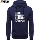 Мужская хлопковая толстовка REM с круглым вырезом и забавным принтом