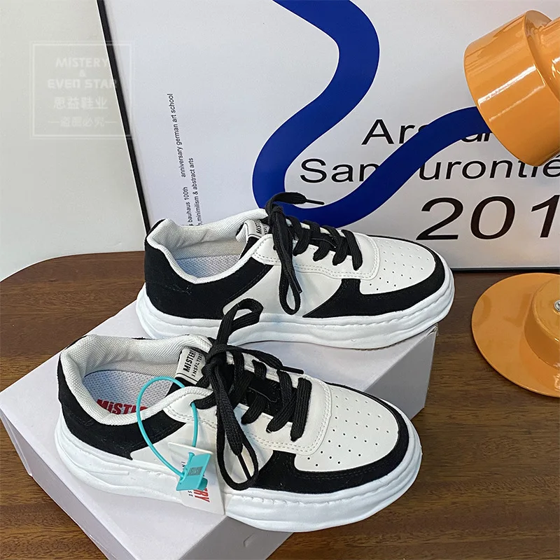 

Женские кроссовки на платформе, роскошные брендовые кроссовки со шнуровкой, на средней платформе 3-5 см, корейский стиль, 2022