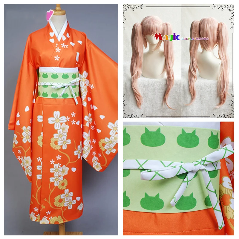 2020 супер данганронпа 2 Косплей Костюм хийоко кимоно Сайондзи костюм платье