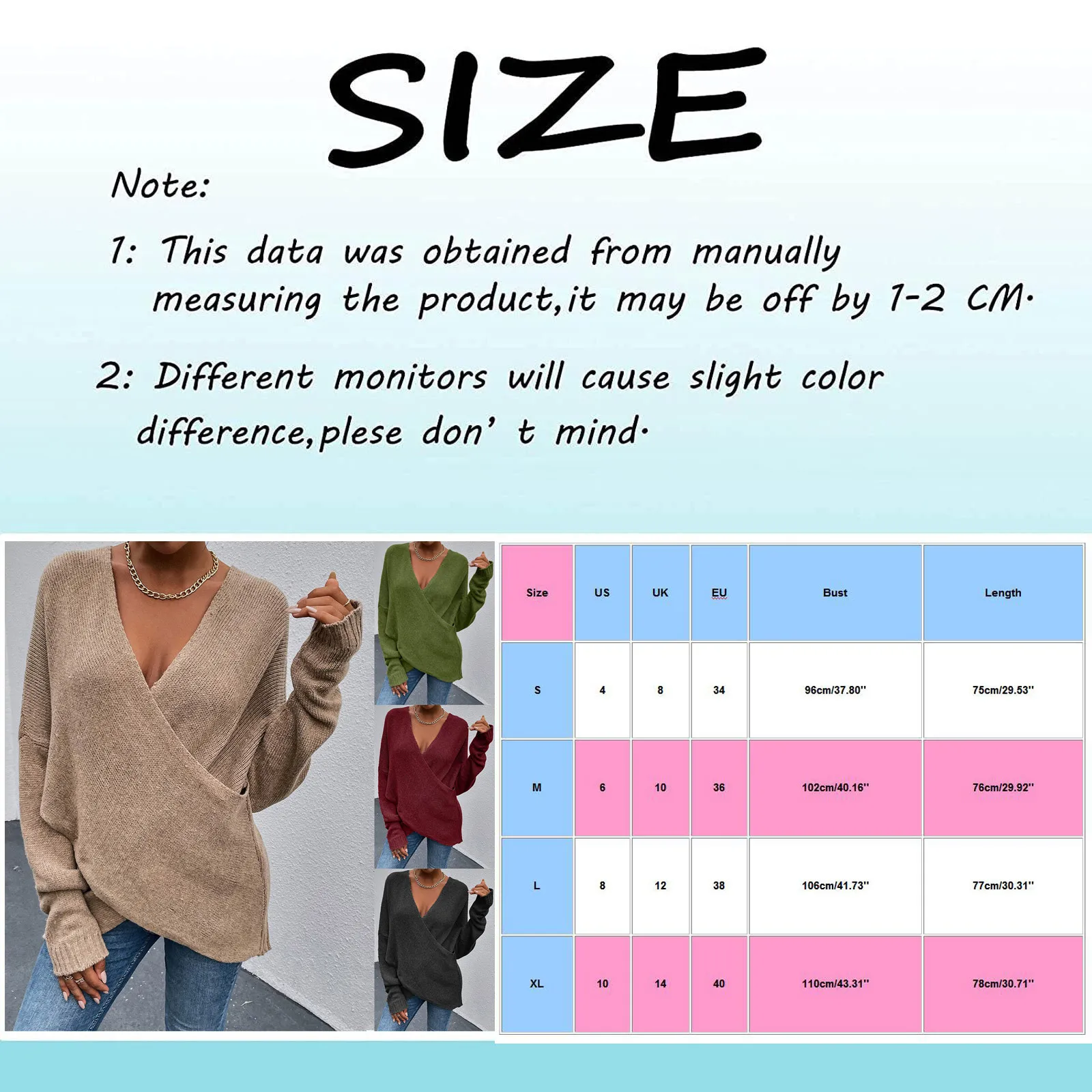 

Pullovers 2021 Fashion Women Autumn Oversize Sweater Casual Retro Daily Solid Color Coat Cross Loose Knit Tops Plus Size