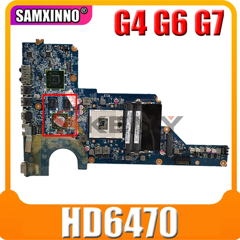 

Материнская плата 636375-001 650199-001 DA0R13MB6E0 для ноутбука HP Pavilion G4 G6 G7, материнская плата HM65 DDR3 HD6470 GPU для тестирования 100% работы