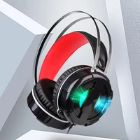 headset gaming headset with light 7 1 channel version with microphone and adjustable sound computer wired headset