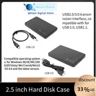 2,5 дюйма Жесткий диск SSD чехол Sata USB 3,02,0 жесткий диск корпус адаптер