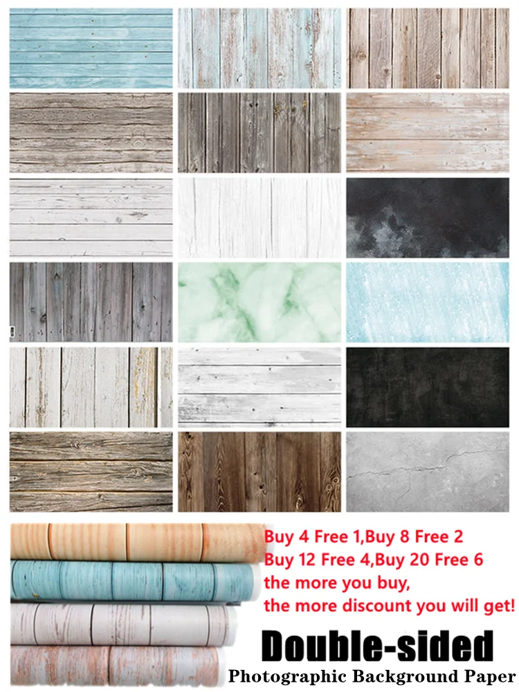 Водонепроницаемый двухсторонний фон для фотосъемки с мраморной текстурой 57*87