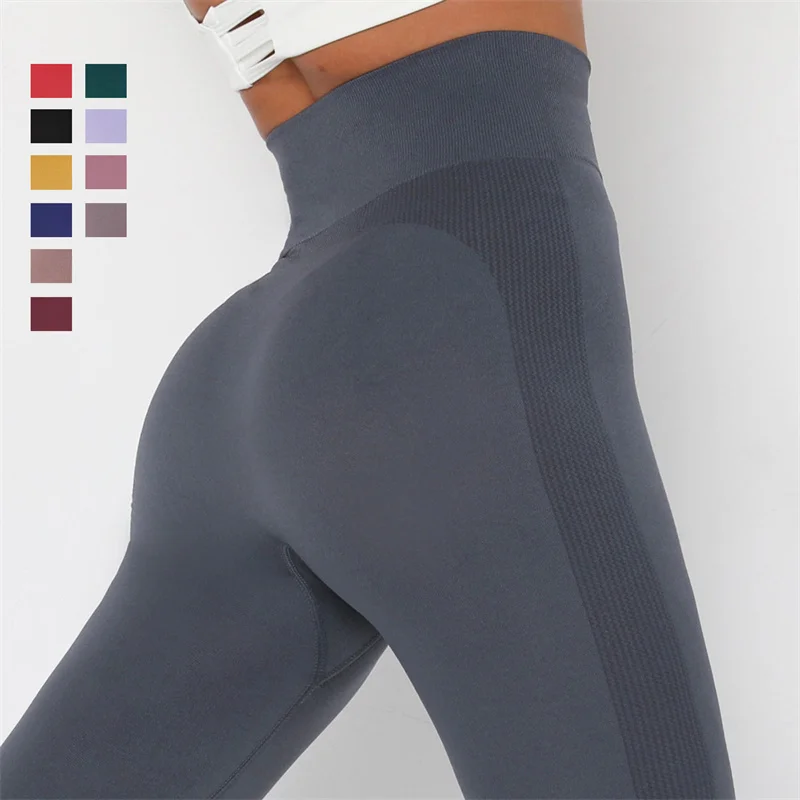 

Леггинсы Для женщин однотонные Высокая Талия стыковой подъема леггинсы Pantalones De Mujer Roupas Femininas Фитнес зала, занятий йогой, ансамбли Femme плотно