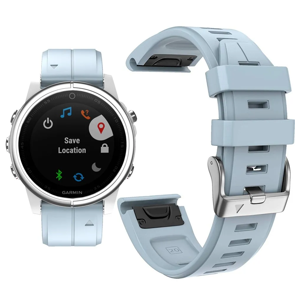 YOOSIDE ремешок для часов Fenix 6S 20 мм Quick Fit силиконовый спортивный водонепроницаемый браслет для Garmin Fenix 5S/5S Plus Smartwatch