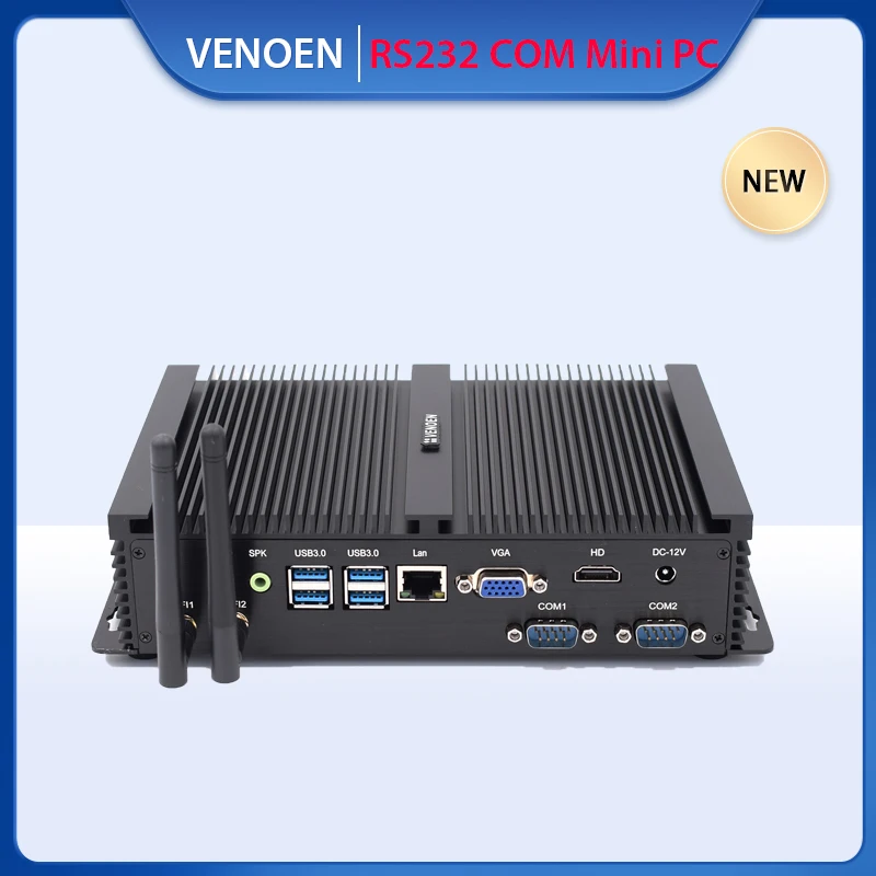 Промышленный компактный мини ПК Intel Core i5 5250U i3 6157U Celeron 1007U серия порт HDMI VGA 4K завод