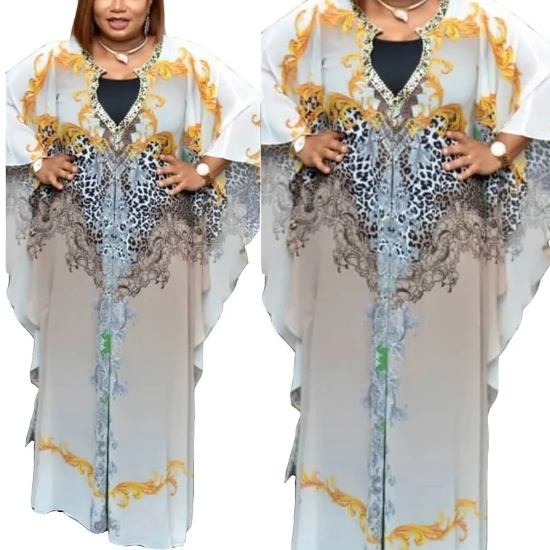 Африканские платья для женщин Дашики с цветами Розовая африканская одежда базин