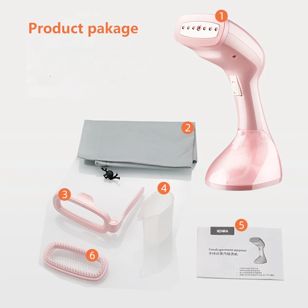 

KONKA Handheld Fabric Steamer 30 Seconds Fast-Heat 1500W Powerful Garment Steamer for Home Travelling Portable Steamer