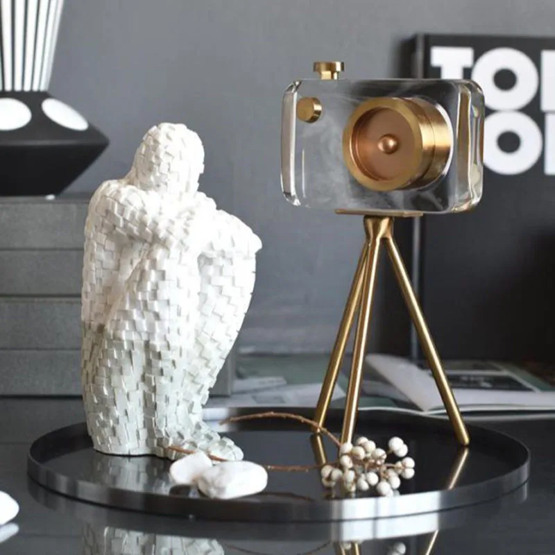 Скандинавская скульптура из смолы для украшения дома книжная полка статуэтка