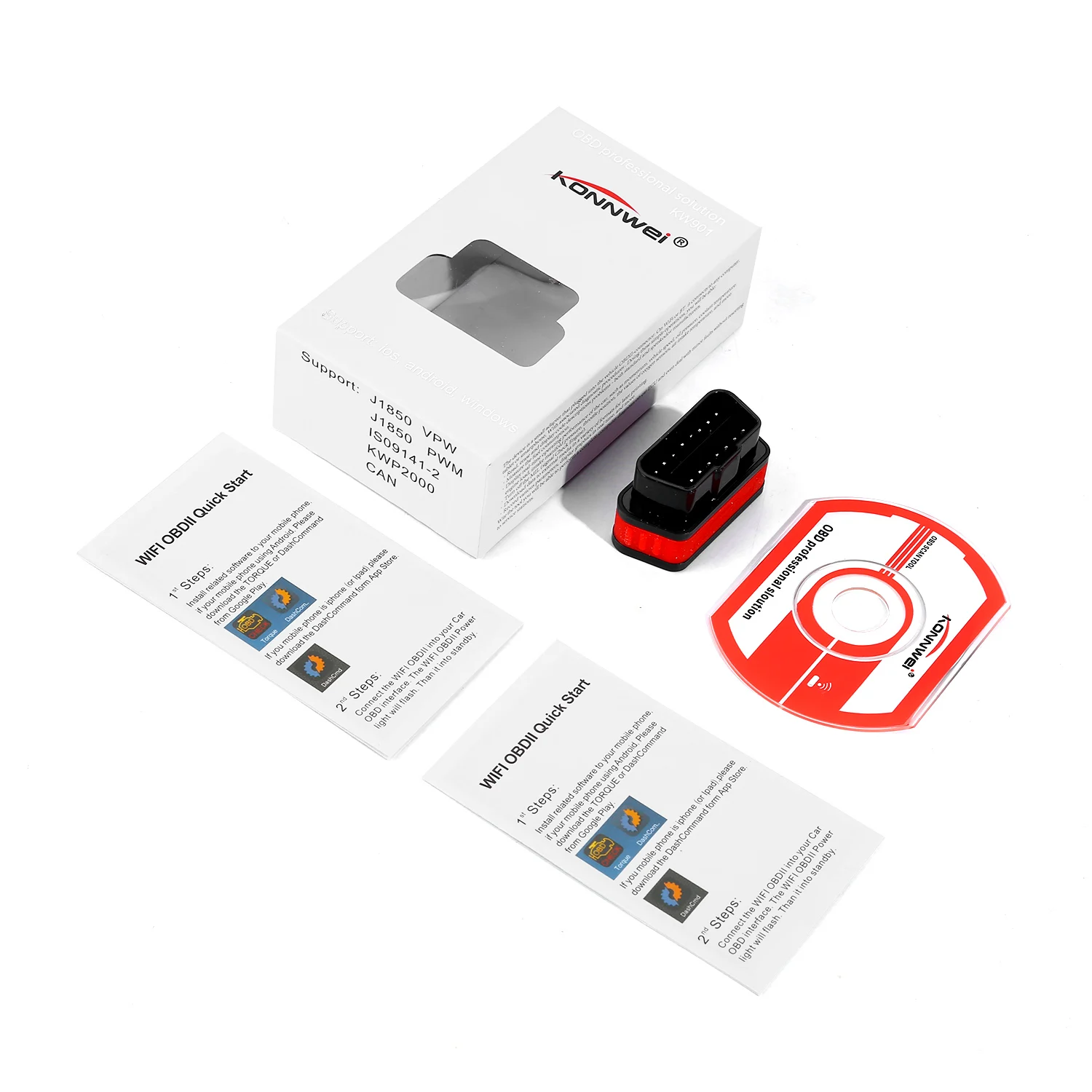 KW901 OBD2 Bluetooth ISO Автомобильный Диагностический прибор детектор сканер интерфейс