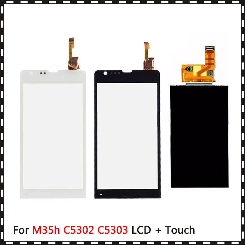Новый высококачественный 4 6 дюйма для Sony Xperia SP M35h M35 M35i C5302 C5303 ЖК-дисплей сенсорный