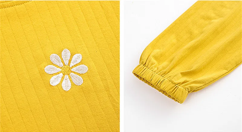 Новинка 2021 весенние хлопковые пижамы для женщин осенняя Домашняя одежда размера