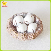 lxyy new birds nest soap silicone molds handmade nest 4 eggs childrens diy mould baking