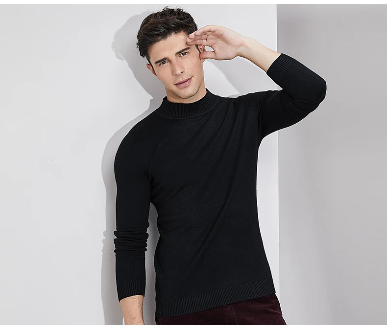 Мужской свитер пуловеры мужские свитера с круглым вырезом джемпер черный осенний тонкий мужской однотонный вязаный костюм серый черный New Новинка