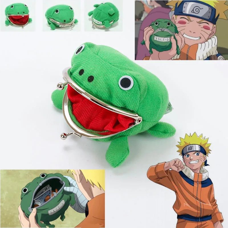 Кошелек лягушка из хлопка и металла аниме Hokage Ninja Kakashi Konoha реквизит для