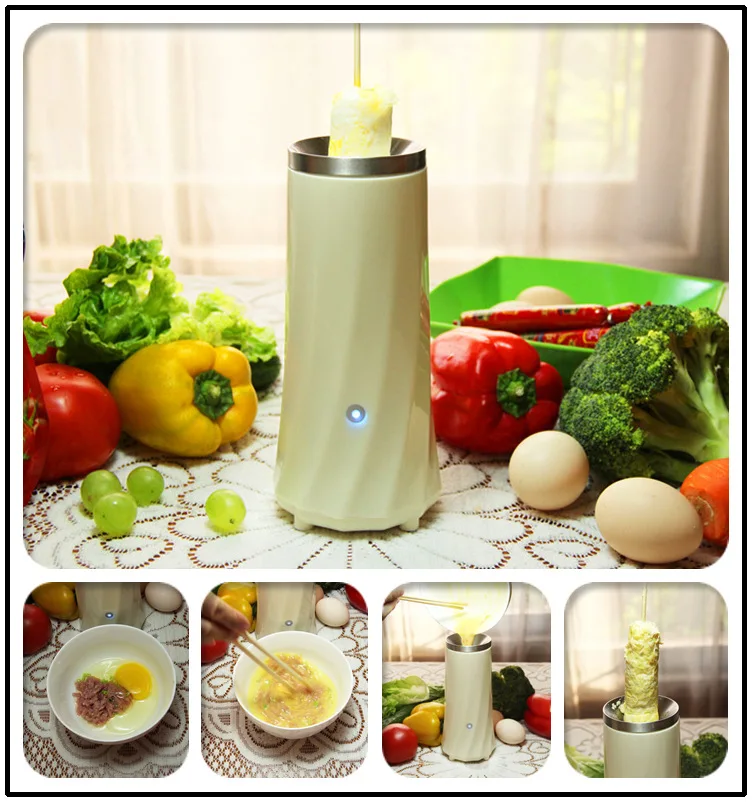 

Home Automatic Eggs Roll Maker Mini Electric Breakfast Machine Eggmaster Sausage Burrito Egg Cup Kitchen Cooking Tool EU/US Plug