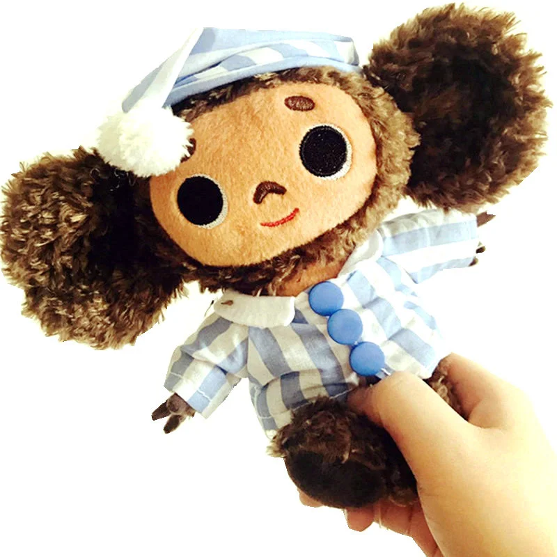 Высококачественная милая обезьянка с большими глазами пижамой плюшевая игрушка