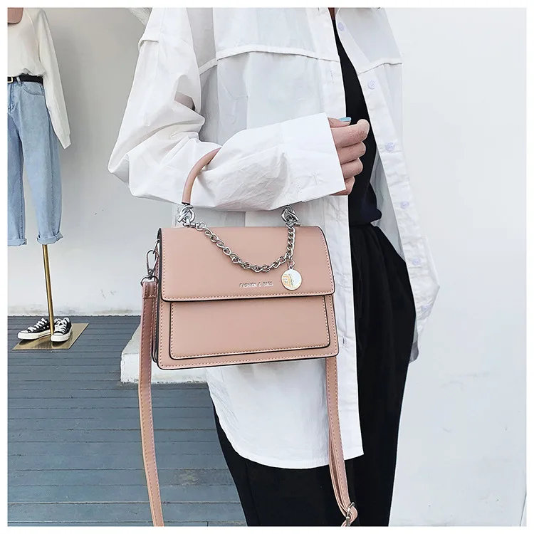 

Brand Small Bag Female 2021 Designer New Fashion Simple Shoulder Bag Small Square Bag Korean Version Texture Chain Messenger Bag