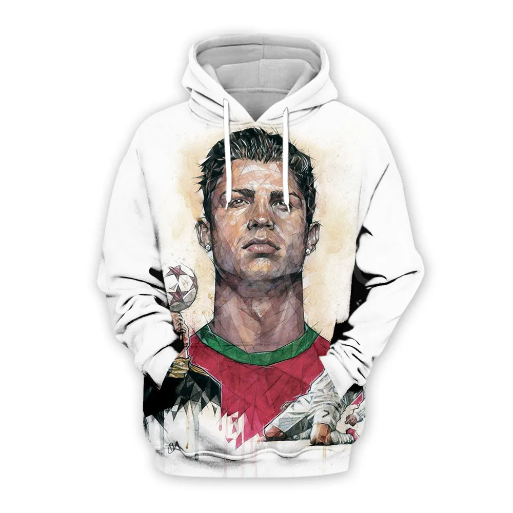 Tessffel Криштиану Роналду спортсменов звезды футбола Реал Мадрид Фитнес пуловер