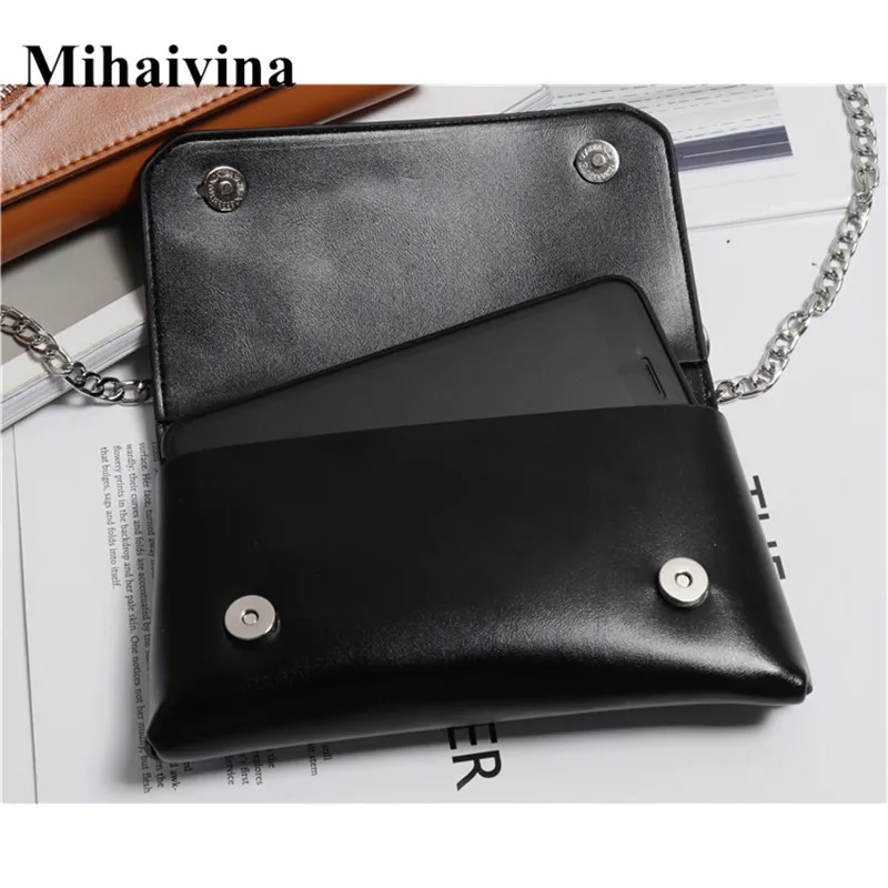Забавная Кожаная поясная сумка Mihaivina для женщин модные женские мессенджеры на